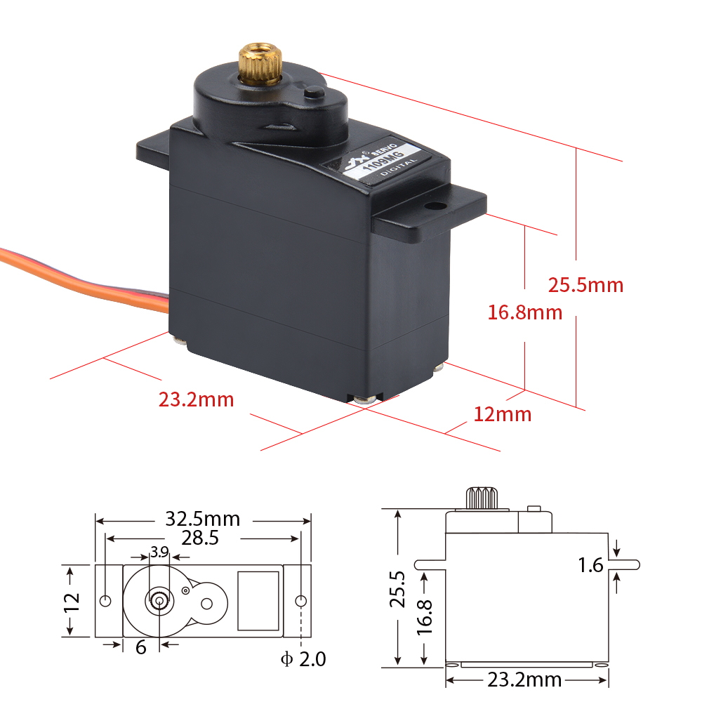 1/2/4 Pezzi Servo JX PDI-1109M - Rc Helicopter Motor recensione e prezzo
